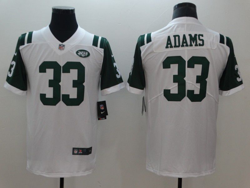 Men New York Jets 33 Adams White Nike Vapor Untouchable Limited NFL Jerseys